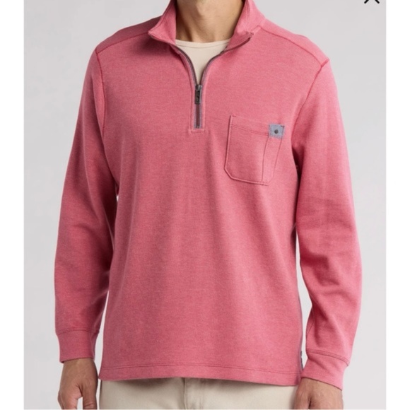 NWOT Men's Tommy Bahama Haystack Half Zip Pullover Shirt Sweater SMALL - Picture 4 of 5